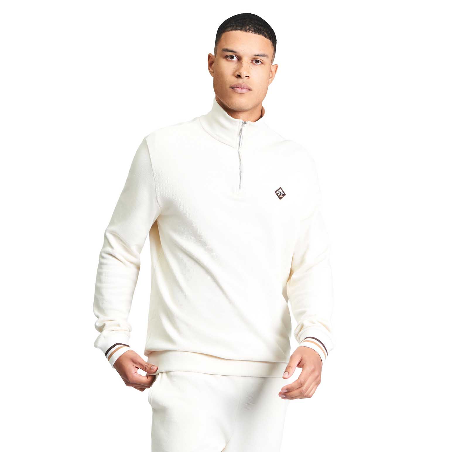 Ben Sherman Textured Half Zip